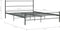 vidaXL - Bedframe - zonder - matras - metaal - grijs - 140x200 - cm
