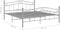 vidaXL - Bedframe - zonder - matras - metaal - grijs - 140x200 - cm