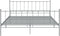 vidaXL - Bedframe - zonder - matras - metaal - grijs - 140x200 - cm
