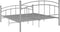 vidaXL - Bedframe - zonder - matras - metaal - grijs - 140x200 - cm