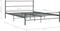 vidaXL - Bedframe - zonder - matras - metaal - grijs - 140x200 - cm