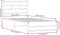 vidaXL - Bedframe - zonder - matras - metaal - sonoma - eikenkleur - 90x200 - cm
