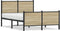 vidaXL - Bedframe - zonder - matras - metaal - sonoma - eikenkleurig - 120x200 - cm