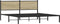 vidaXL - Bedframe - zonder - matras - metaal - sonoma - eikenkleurig - 160x200 - cm