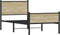 vidaXL - Bedframe - zonder - matras - metaal - sonoma - eikenkleurig - 75x190 - cm