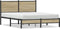 vidaXL - Bedframe - zonder - matras - metaal - sonoma - eikenkleurig - 140x200 - cm