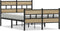 vidaXL - Bedframe - zonder - matras - metaal - sonoma - eikenkleurig - 120x200 - cm