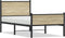 vidaXL - Bedframe - zonder - matras - metaal - sonoma - eikenkleurig - 90x200 - cm