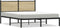vidaXL - Bedframe - zonder - matras - metaal - sonoma - eikenkleurig - 137x190 - cm