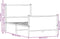 vidaXL - Bedframe - zonder - matras - metaal - sonoma - eikenkleurig - 75x190 - cm