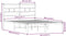 vidaXL - Bedframe - zonder - matras - metaal - sonoma - eikenkleurig - 140x190 - cm