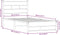 vidaXL - Bedframe - zonder - matras - metaal - sonoma - eikenkleurig - 80x200 - cm
