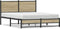 vidaXL - Bedframe - zonder - matras - metaal - sonoma - eikenkleurig - 140x200 - cm