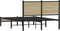 vidaXL - Bedframe - zonder - matras - metaal - sonoma - eikenkleurig - 120x190 - cm