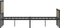 vidaXL - Bedframe - zonder - matras - metaal - sonoma - eikenkleurig - 120x190 - cm