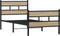 vidaXL - Bedframe - zonder - matras - metaal - sonoma - eikenkleurig - 80x200 - cm