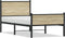 vidaXL - Bedframe - zonder - matras - metaal - sonoma - eikenkleurig - 75x190 - cm