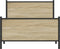 vidaXL - Bedframe - zonder - matras - metaal - sonoma - eikenkleurig - 100x190 - cm