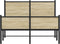 vidaXL - Bedframe - zonder - matras - metaal - sonoma - eikenkleurig - 120x190 - cm