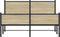 vidaXL - Bedframe - zonder - matras - metaal - sonoma - eikenkleurig - 140x200 - cm