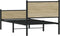 vidaXL - Bedframe - zonder - matras - metaal - sonoma - eikenkleurig - 80x200 - cm