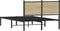 vidaXL - Bedframe - zonder - matras - metaal - sonoma - eikenkleurig - 120x190 - cm