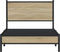 vidaXL - Bedframe - zonder - matras - metaal - sonoma - eikenkleurig - 100x190 - cm