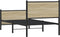 vidaXL - Bedframe - zonder - matras - metaal - sonoma - eikenkleurig - 80x200 - cm