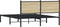 vidaXL - Bedframe - zonder - matras - metaal - sonoma - eikenkleurig - 140x200 - cm