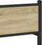 vidaXL - Bedframe - zonder - matras - metaal - sonoma - eikenkleurig - 120x190 - cm