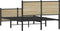 vidaXL - Bedframe - zonder - matras - metaal - sonoma - eikenkleurig - 120x190 - cm