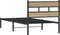 vidaXL - Bedframe - zonder - matras - metaal - sonoma - eikenkleurig - 80x200 - cm