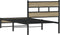 vidaXL - Bedframe - zonder - matras - metaal - sonoma - eikenkleurig - 75x190 - cm