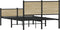 vidaXL - Bedframe - zonder - matras - metaal - sonoma - eikenkleurig - 120x190 - cm