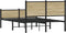 vidaXL - Bedframe - zonder - matras - metaal - sonoma - eikenkleurig - 140x190 - cm