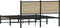 vidaXL - Bedframe - zonder - matras - metaal - sonoma - eikenkleurig - 140x190 - cm