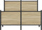 vidaXL - Bedframe - zonder - matras - metaal - sonoma - eikenkleurig - 120x200 - cm
