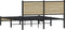 vidaXL - Bedframe - zonder - matras - metaal - sonoma - eikenkleurig - 140x200 - cm