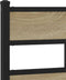 vidaXL - Bedframe - zonder - matras - metaal - sonoma - eikenkleurig - 75x190 - cm