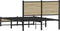 vidaXL - Bedframe - zonder - matras - metaal - sonoma - eikenkleurig - 120x200 - cm