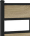 vidaXL - Bedframe - zonder - matras - metaal - sonoma - eikenkleurig - 140x190 - cm