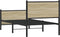 vidaXL - Bedframe - zonder - matras - metaal - sonoma - eikenkleurig - 90x200 - cm