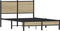 vidaXL - Bedframe - zonder - matras - metaal - sonoma - eikenkleurig - 120x200 - cm