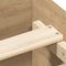 vidaXL - Bedframe - zonder - matras - spaanplaat - artisanaal - eikenkleurig