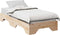 vidaXL - Bedframe - zonder - matras - stapelbaar - 75x190 - cm - massief - hout