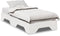 vidaXL - Bedframe - zonder - matras - stapelbaar - 80x200 - cm - massief - hout - wit