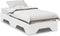 vidaXL - Bedframe - zonder - matras - stapelbaar - 90x190 - cm - massief - hout - wit