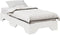 vidaXL - Bedframe - zonder - matras - stapelbaar - 90x190 - cm - massief - hout - wit
