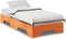vidaXL - Bedframe - zonder - matras - stapelbaar - wasbruin - 90x190 - cm - hout