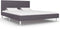 vidaXL - Bedframe - zonder - matras - stof - 135x190 - cm - grijs